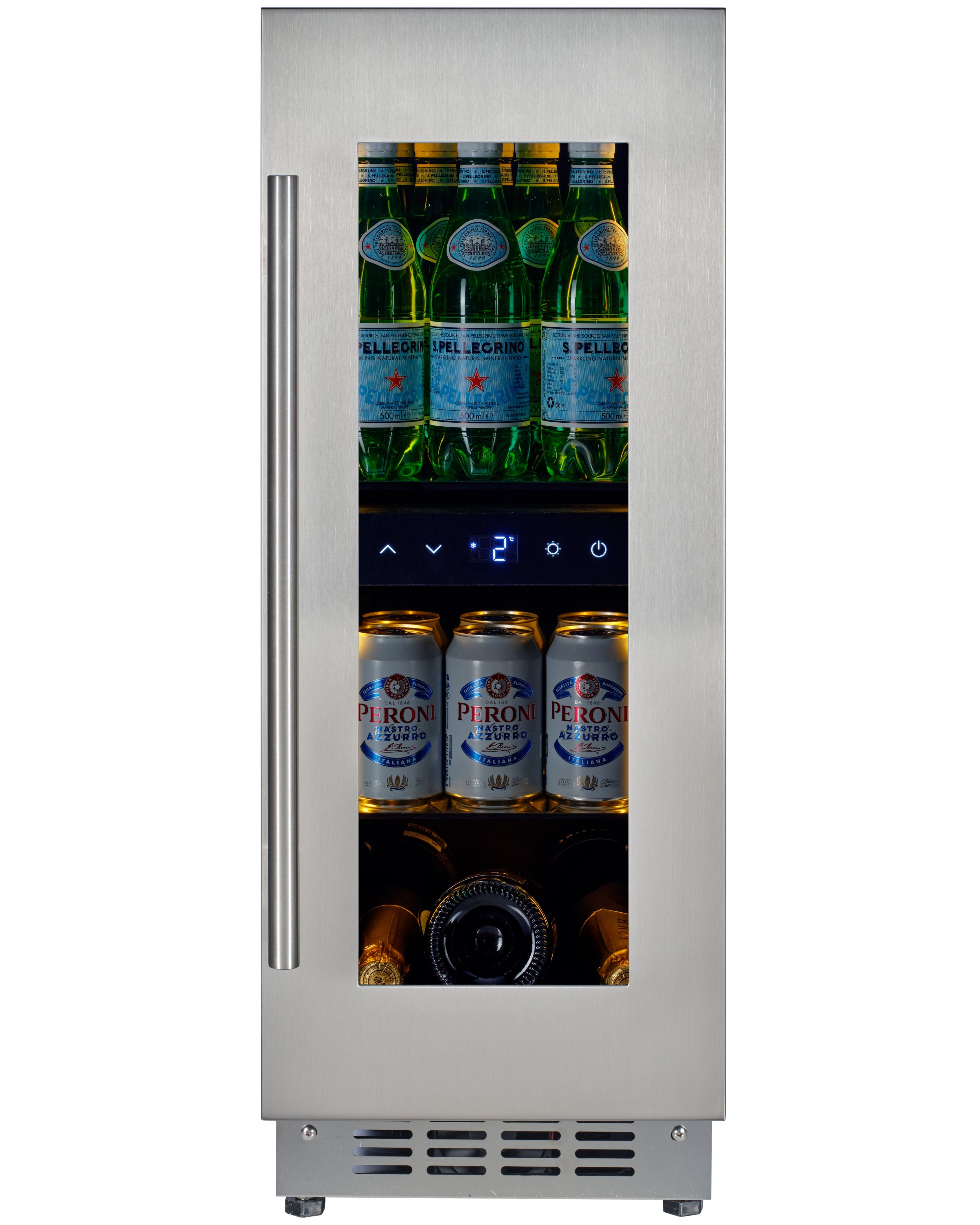 BV34B-TO - Frigorífico para bebidas Push 2 Open - 118L - Vidrio negro