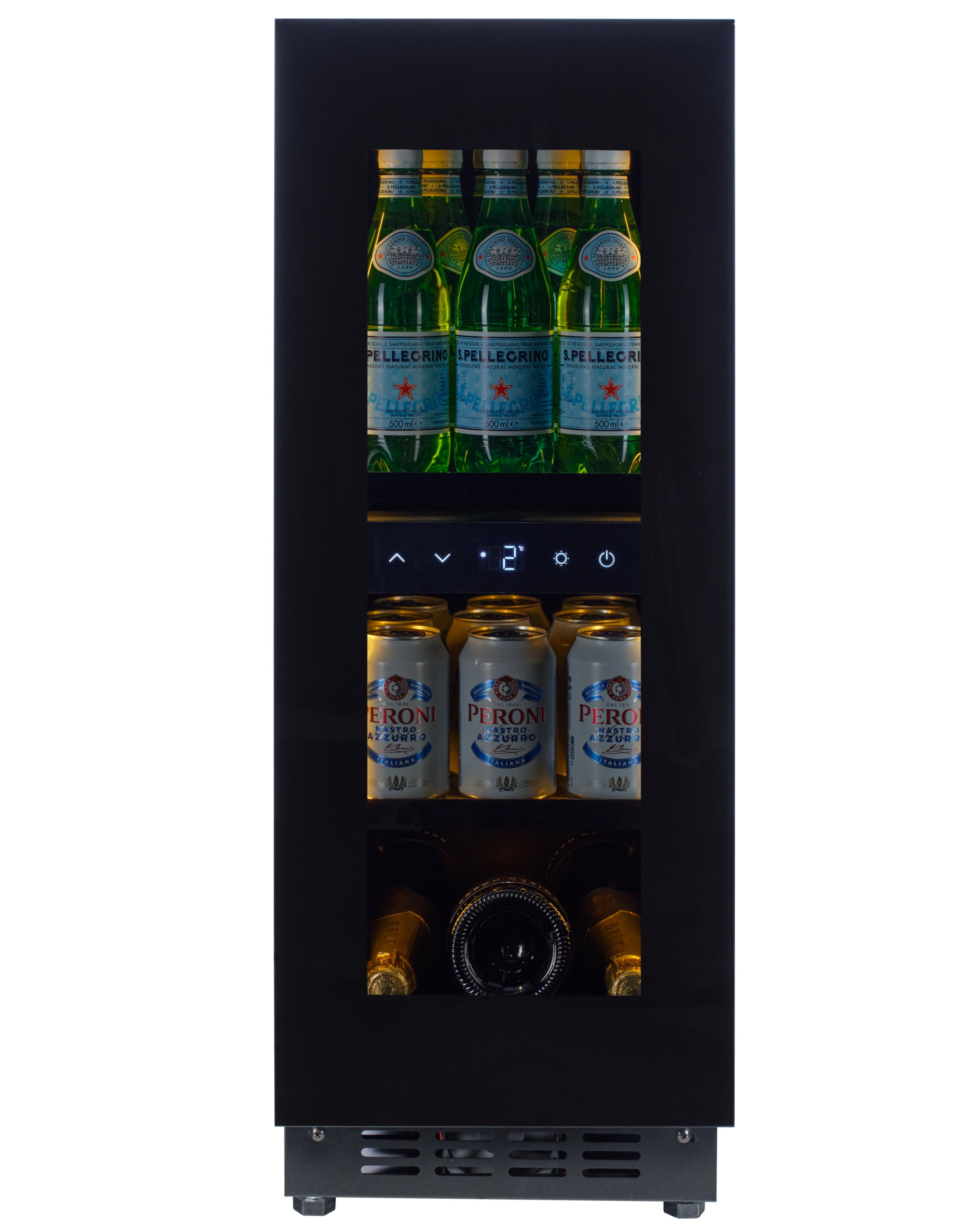 BV34B-TO - Frigorífico para bebidas Push 2 Open - 118L - Vidrio negro