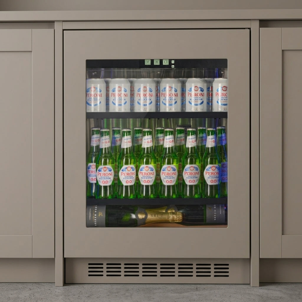 BV30PANEL-TO - 450mm Deep - Panel Ready Beverage Fridge - 84L - Push2open