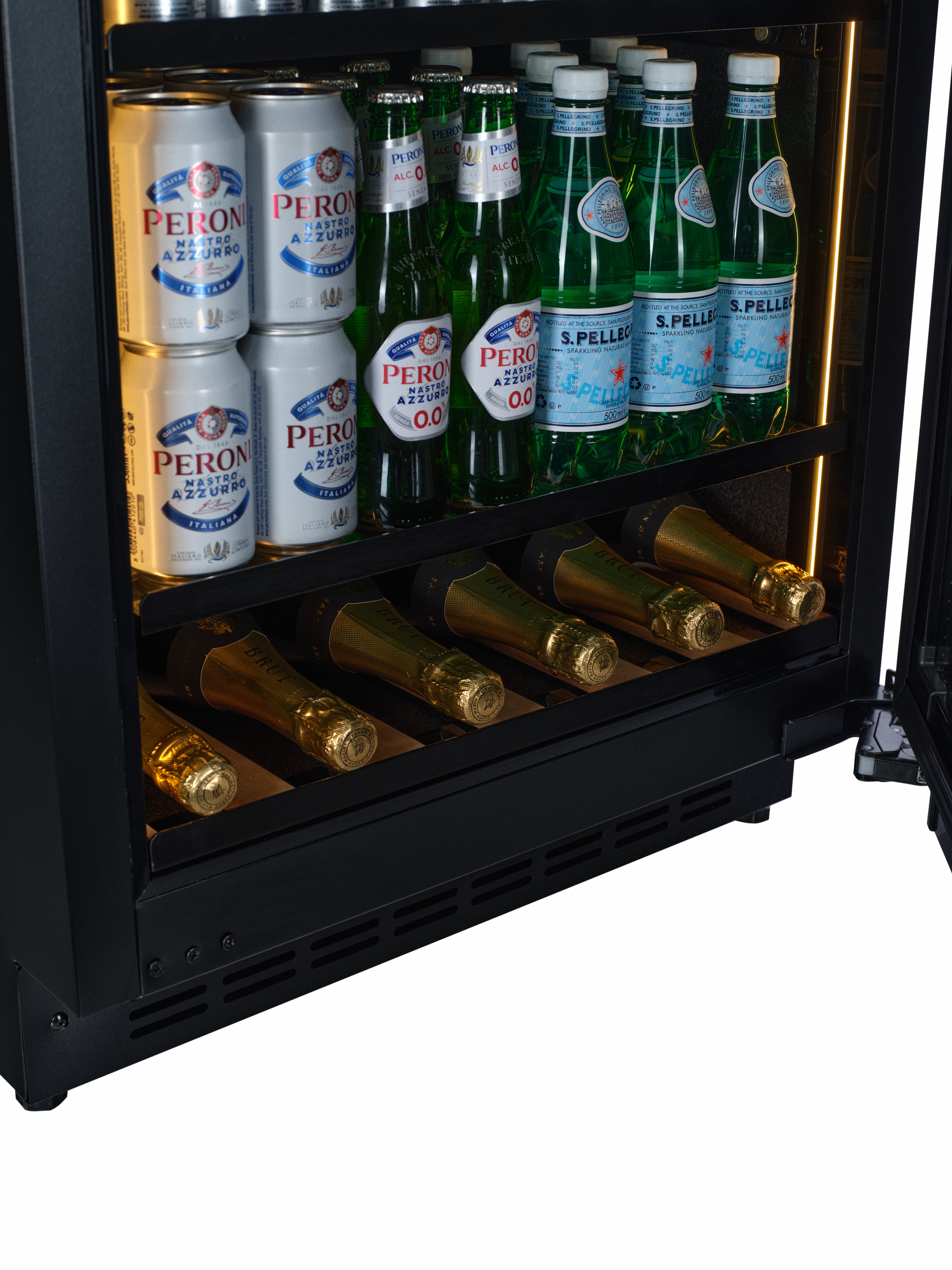 BV34B-TO - Frigorífico para bebidas Push 2 Open - 118L - Vidrio negro