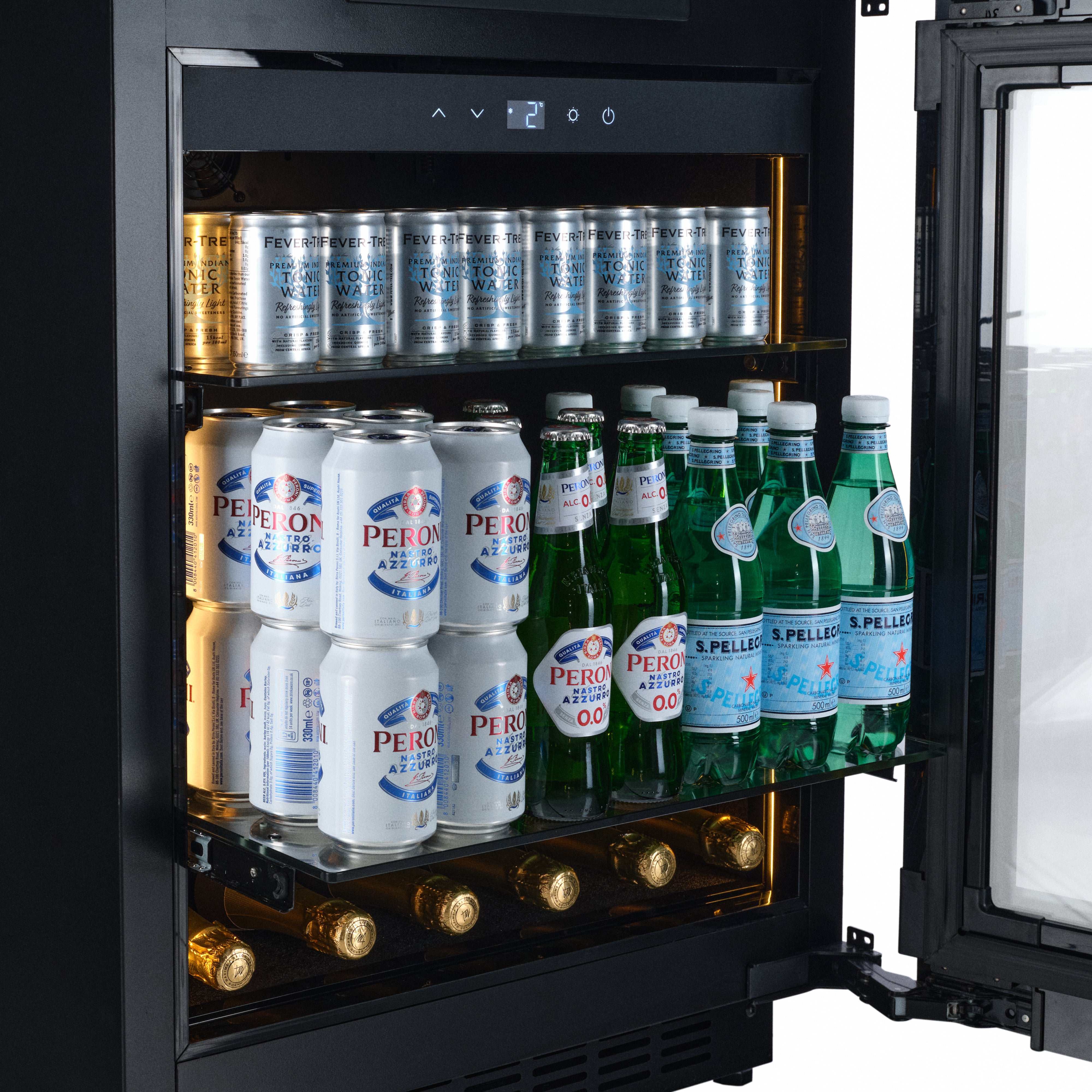 BV34-BH - Frigorífico para bebidas - 118L - Cristal negro