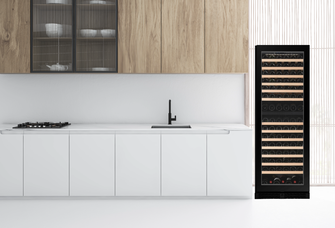 W93D-BLACK - Nevera para vino con capacidad para 99 botellas