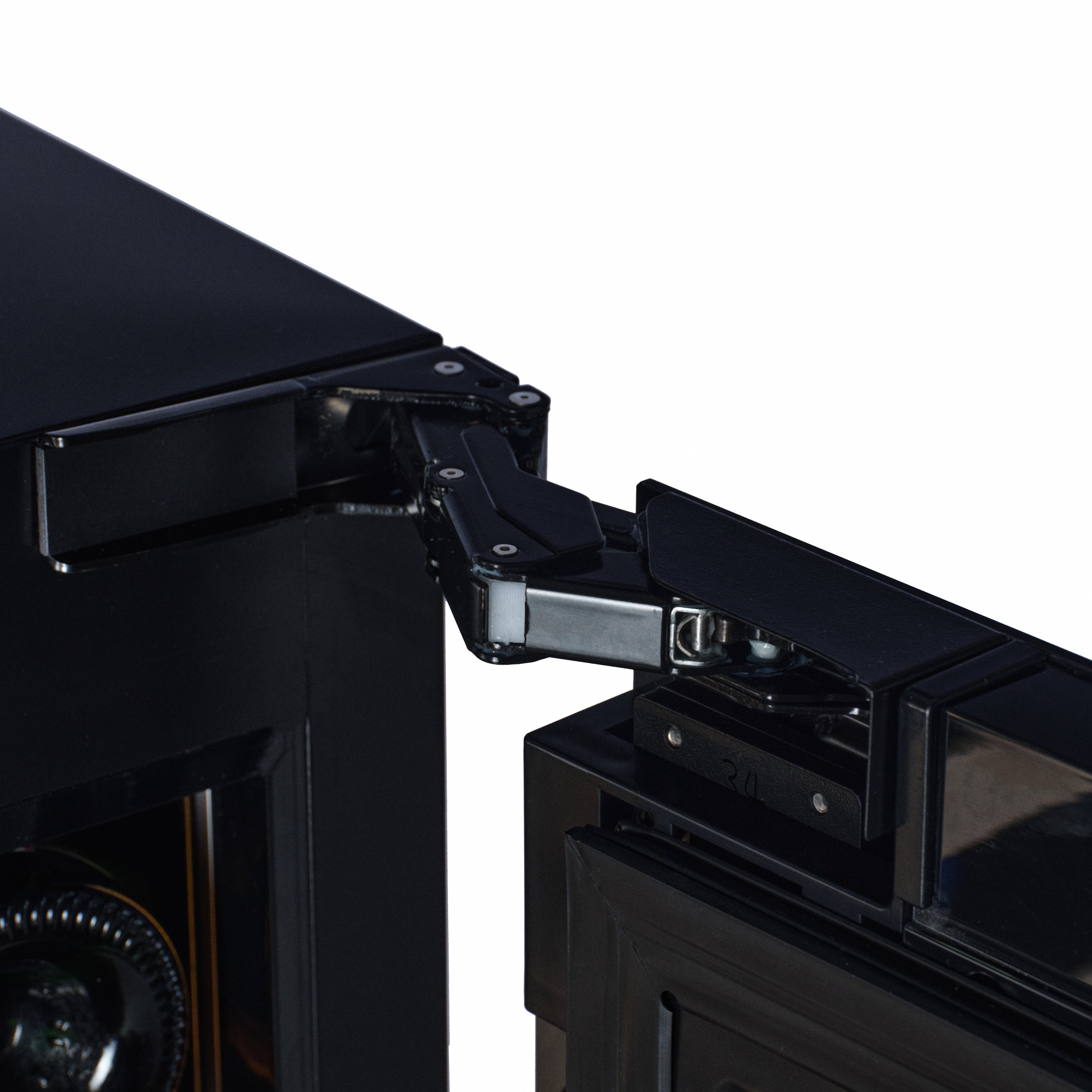 W34B-TO - Nevera para vinos con sistema Push 2 Open - 36 botellas - Cristal negro