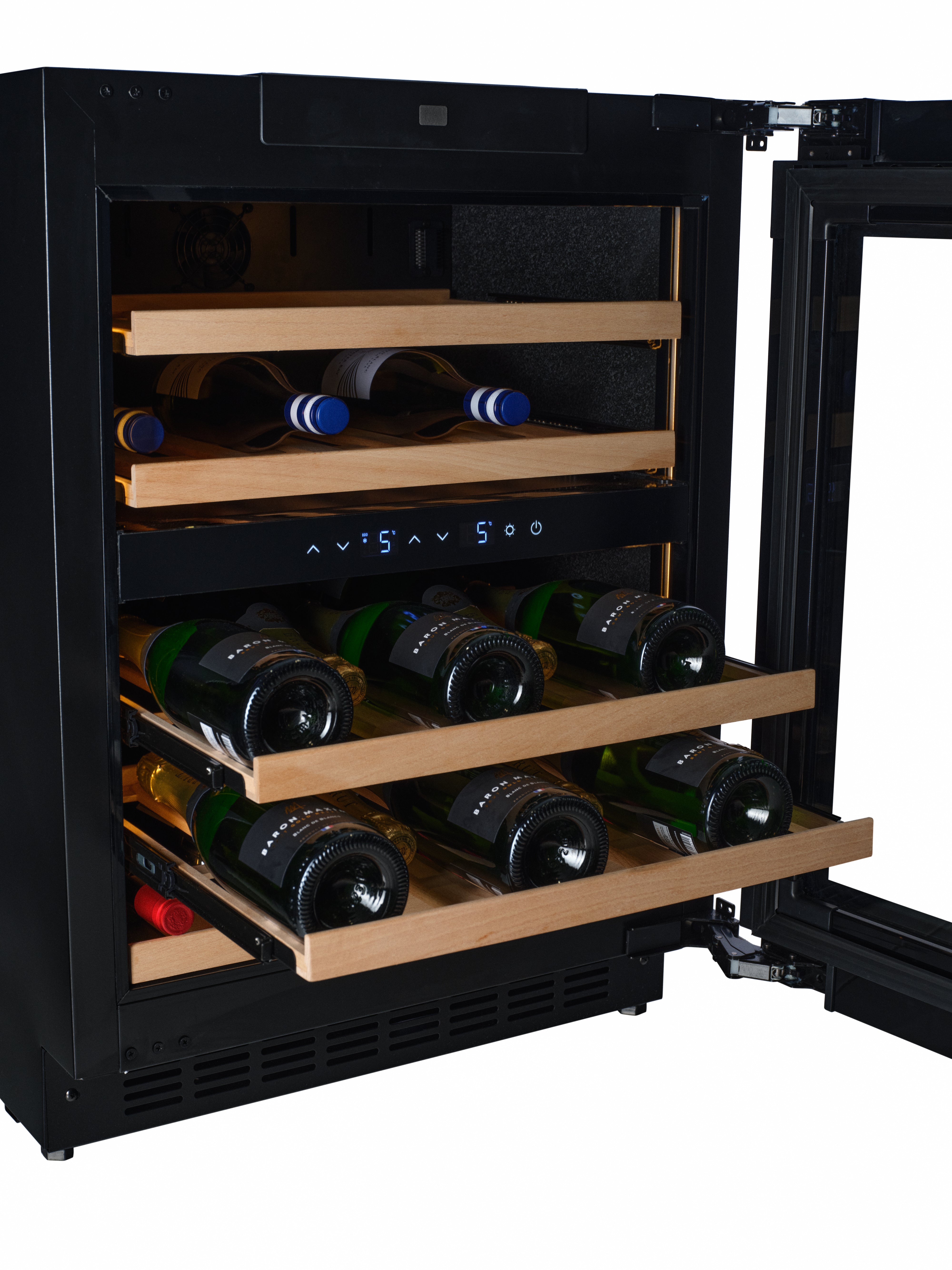 W34-SSH - Nevera para vinos - 36 botellas - Acero inoxidable