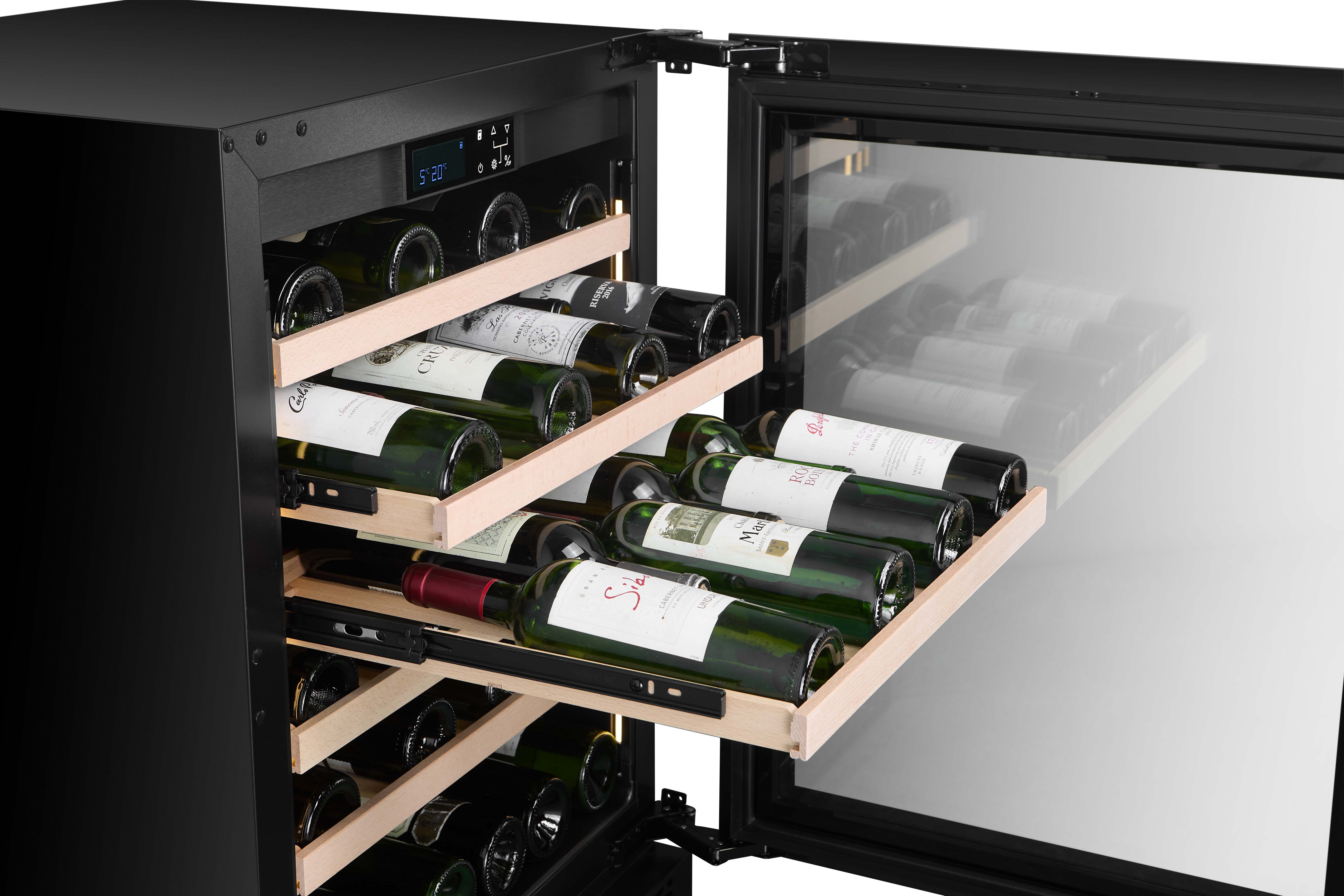 W46S-BLACK - 46 Bottle Wine Fridge