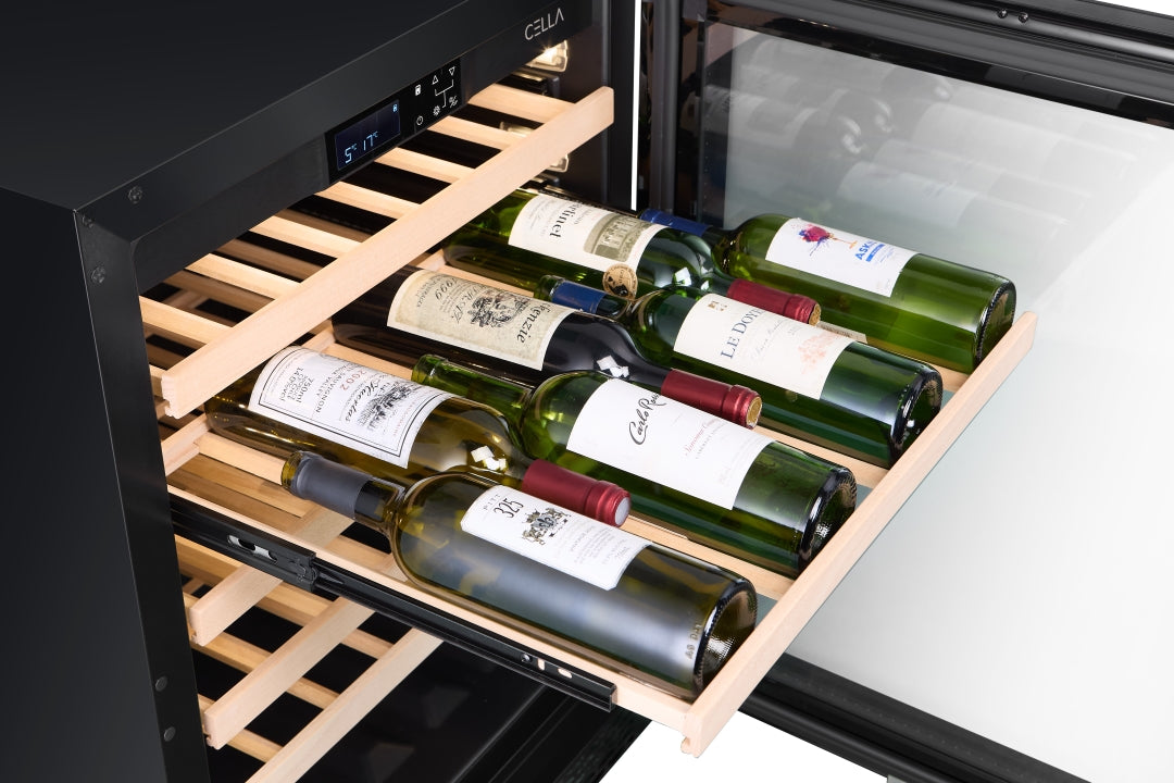 FWS93D-BLACK - Nevera para vino con capacidad para 101 botellas