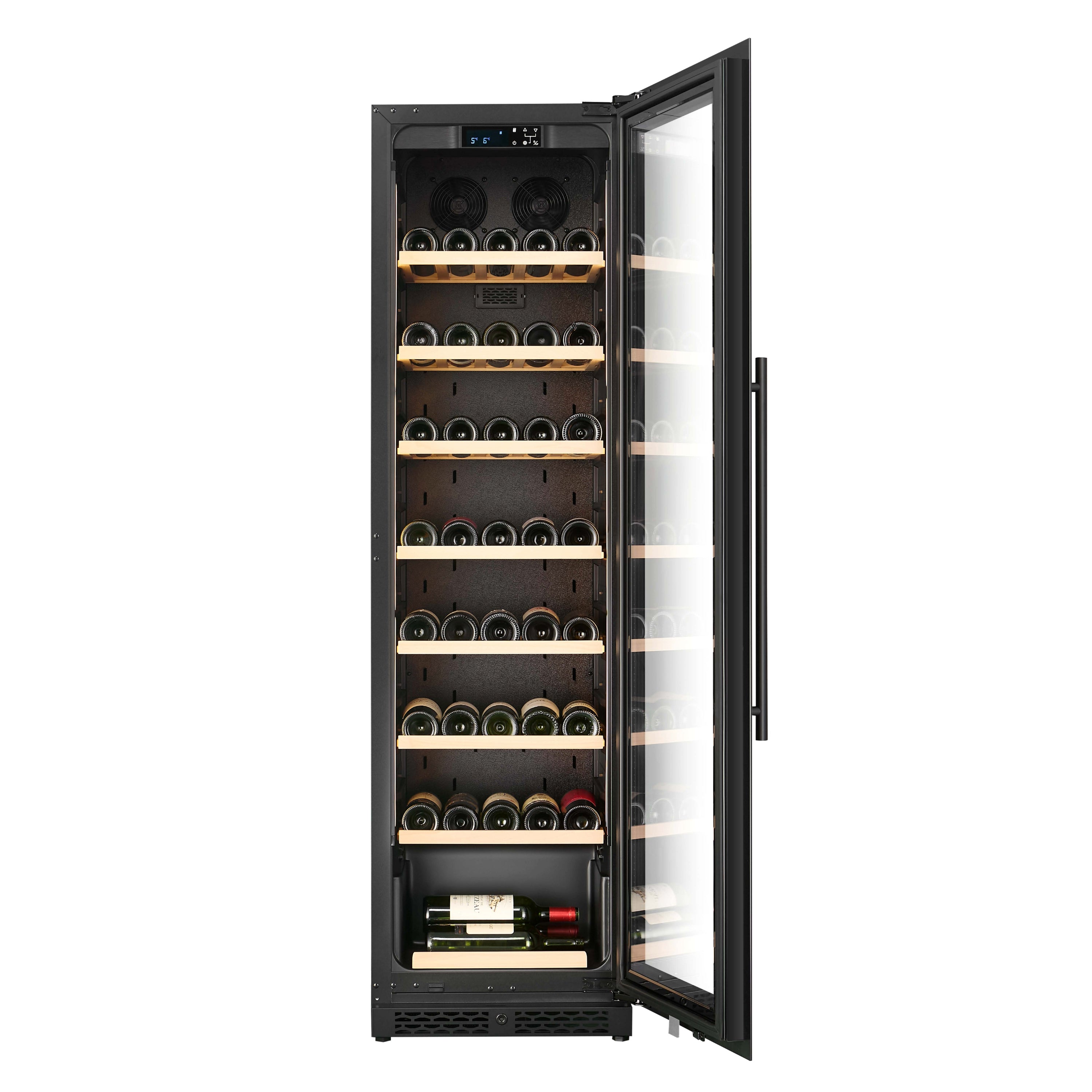 W82S-BLACK - Nevera para vinos con capacidad para 75 botellas