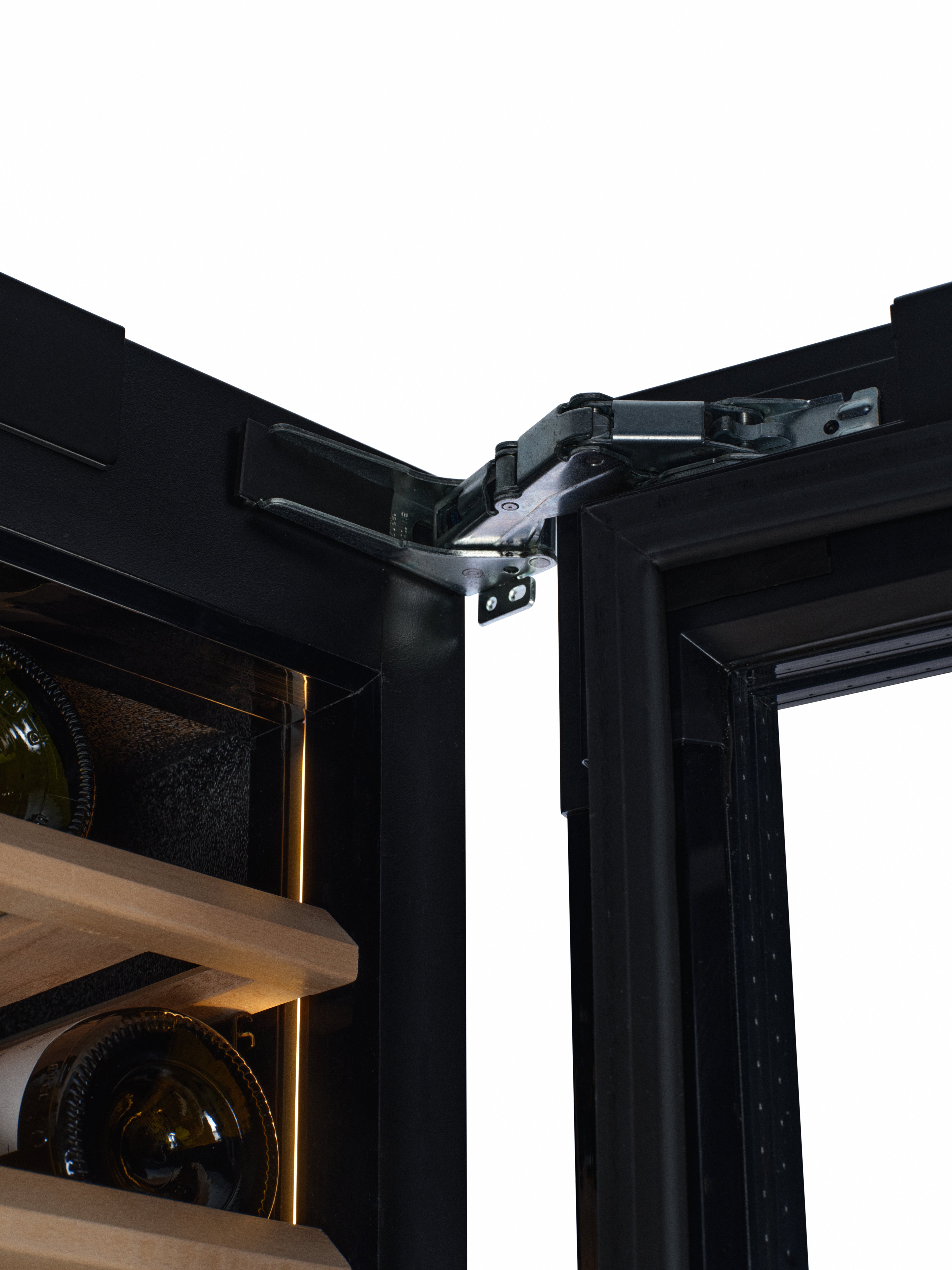 W96B-TO - Nevera para vinos integrada Push 2 Open - 255L - Cristal negro