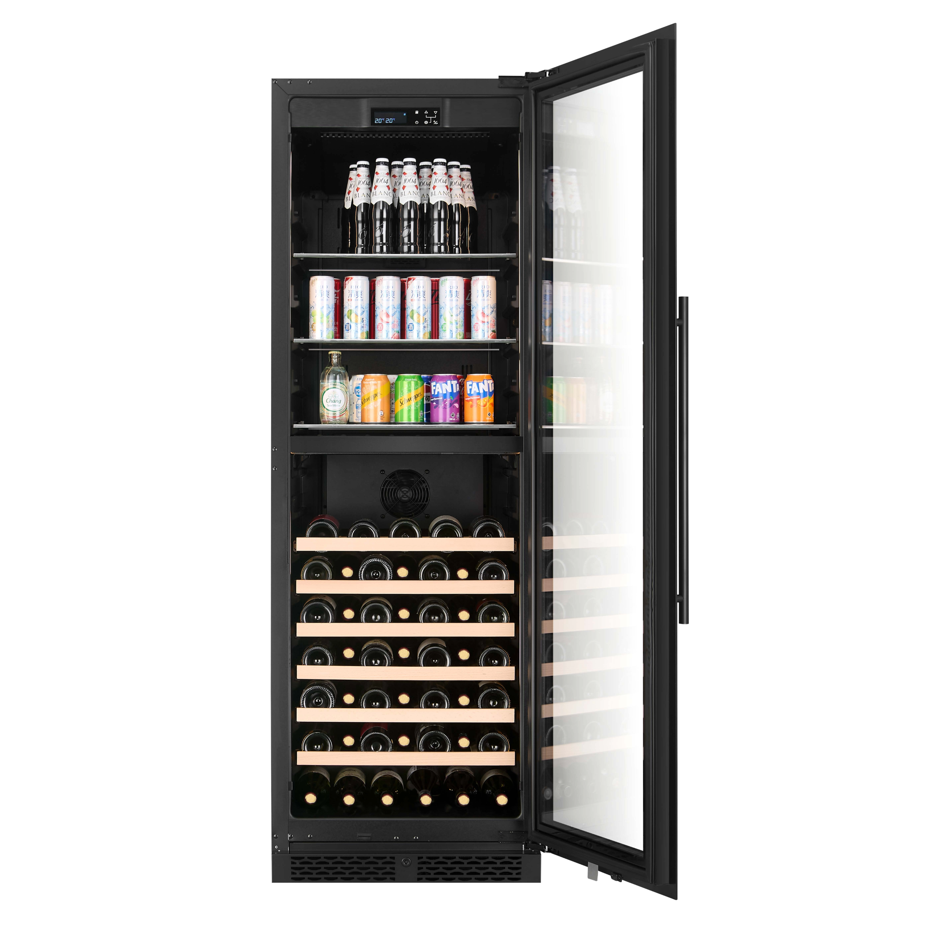 WBV93D-BLACK - Centro de bebidas de 318 l (vinos y bebidas)