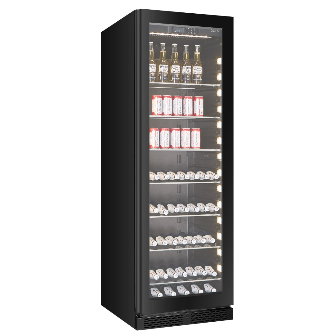 BV122S-BLACK - Refrigerador para bebidas con capacidad para 336 l y 315 latas