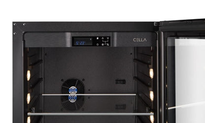 BV163S-BLACK - Refrigerador para bebidas con capacidad de 338 l y 487 latas