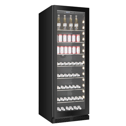 BV163S-BLACK - Refrigerador para bebidas con capacidad de 338 l y 487 latas