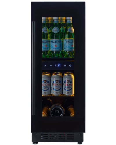 BV18-BH - Drankkoelkast - 51 l - Zwart glas