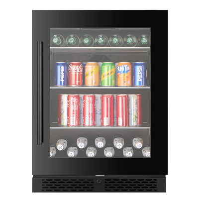 BV46S-BLACK - 127 l / 141 blikjes drankkoelkast