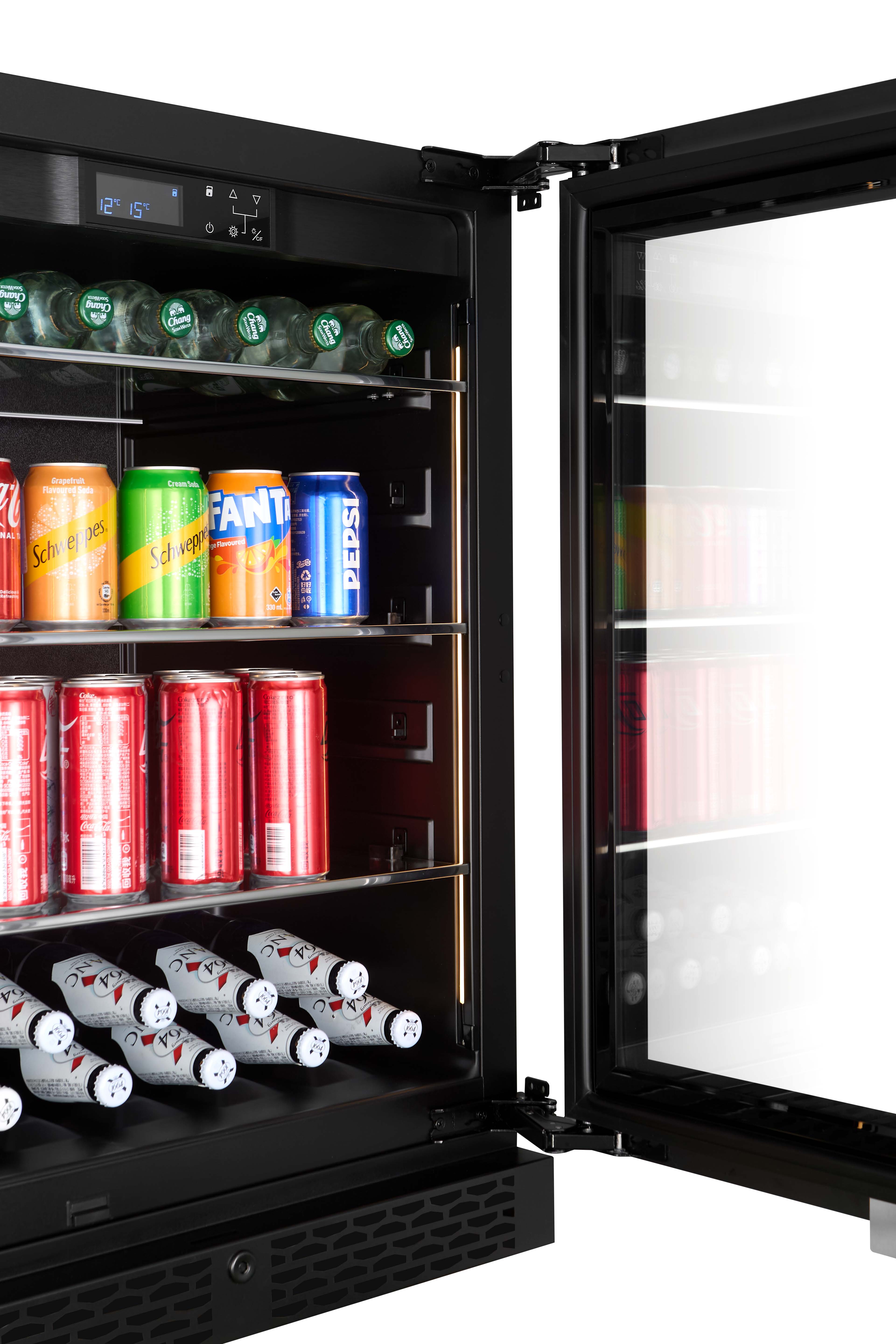 BV46S-BLACK - 127L / 141 Can Beverage Fridge