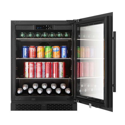 BV46S-BLACK - 127L / 141 Can Beverage Fridge