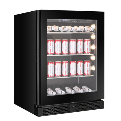 BV46S-BLACK - Refrigerador para bebidas con capacidad para 127 l y 141 latas