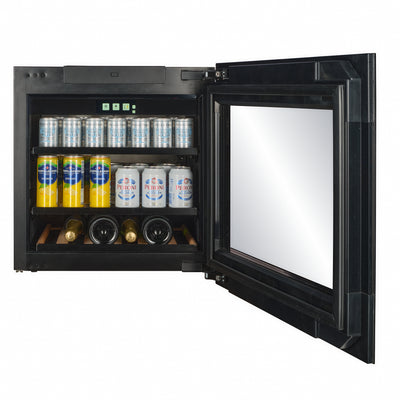 BVI-24B-TO - Geïntegreerde drankkoelkast met ‘Push To Open’-functie - 62 l - Zwart glas