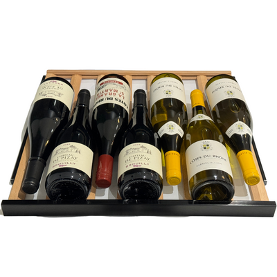 Estantería de madera con ribete negro - W122 - FWS122 - W93 - FWS93 - neveras de almacenamiento - CE122-BGDY-BLACK