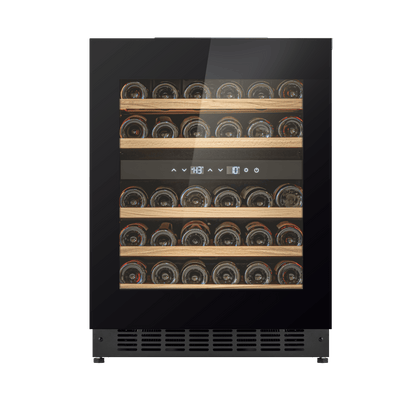 W34B-TO - Push 2 Open Wine Fridge - 36 Bottle - Black Glass