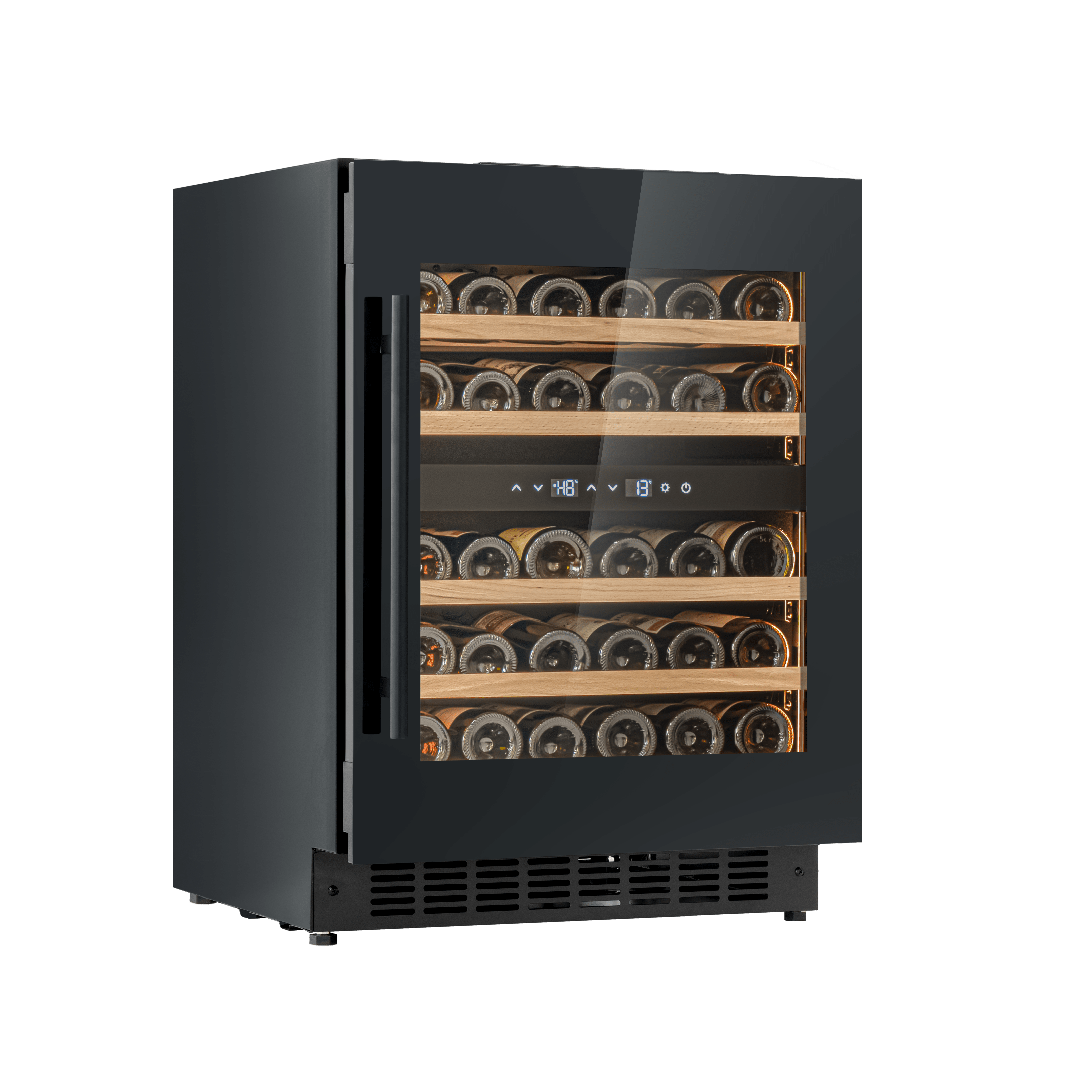 W34-BH - Wine Fridge - 36 Bottle - Black Glass