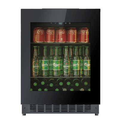 BV34B-TO - Frigorífico para bebidas Push 2 Open - 118L - Vidrio negro