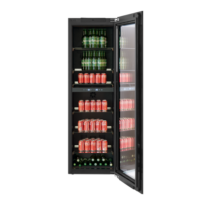 BV96B-TO - Frigorífico integrado para bebidas Push 2 Open - 255 L - Vidrio negro