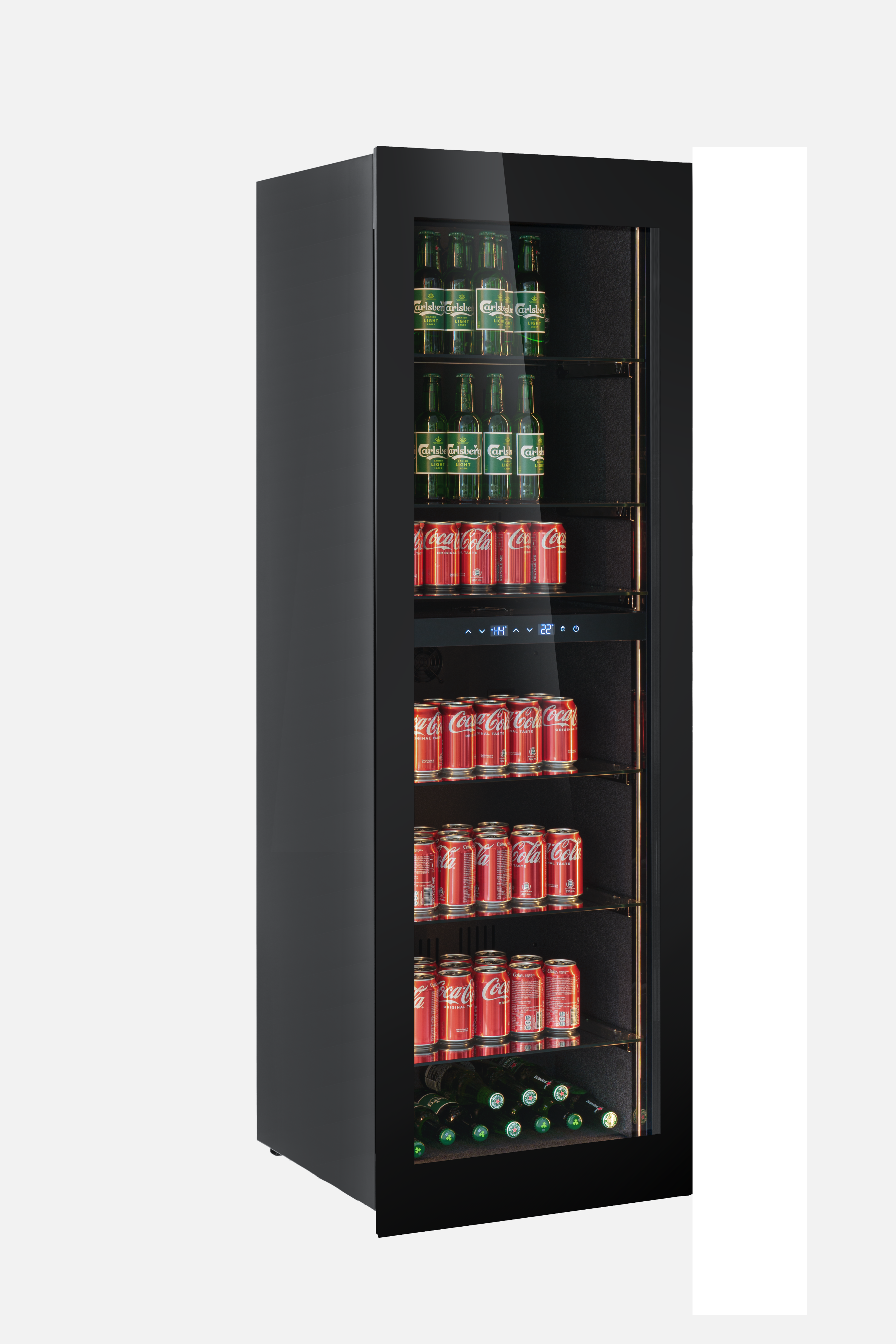 BV96B-TO - Frigorífico integrado para bebidas Push 2 Open - 255 L - Vidrio negro