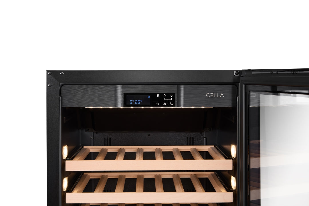 FWS122S-BLACK - 110 Bottle Wine Fridge