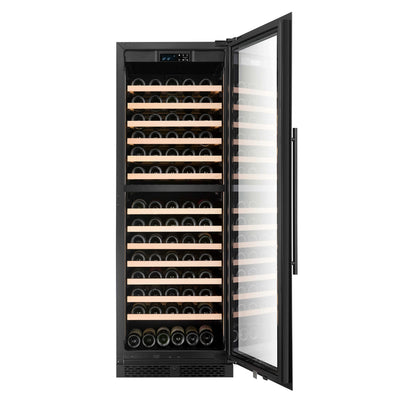 WFS163SD-BLACK - Combinatie van wijnkoeler en koelkast