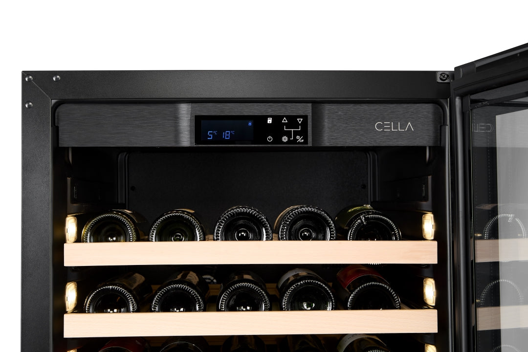 FWS163S-BLACK - Nevera para vino con capacidad para 161 botellas