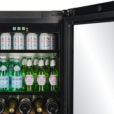 TFT-BV34B-TO - Druk-en-open-drankkoelkast - 118 l - Zwart glas