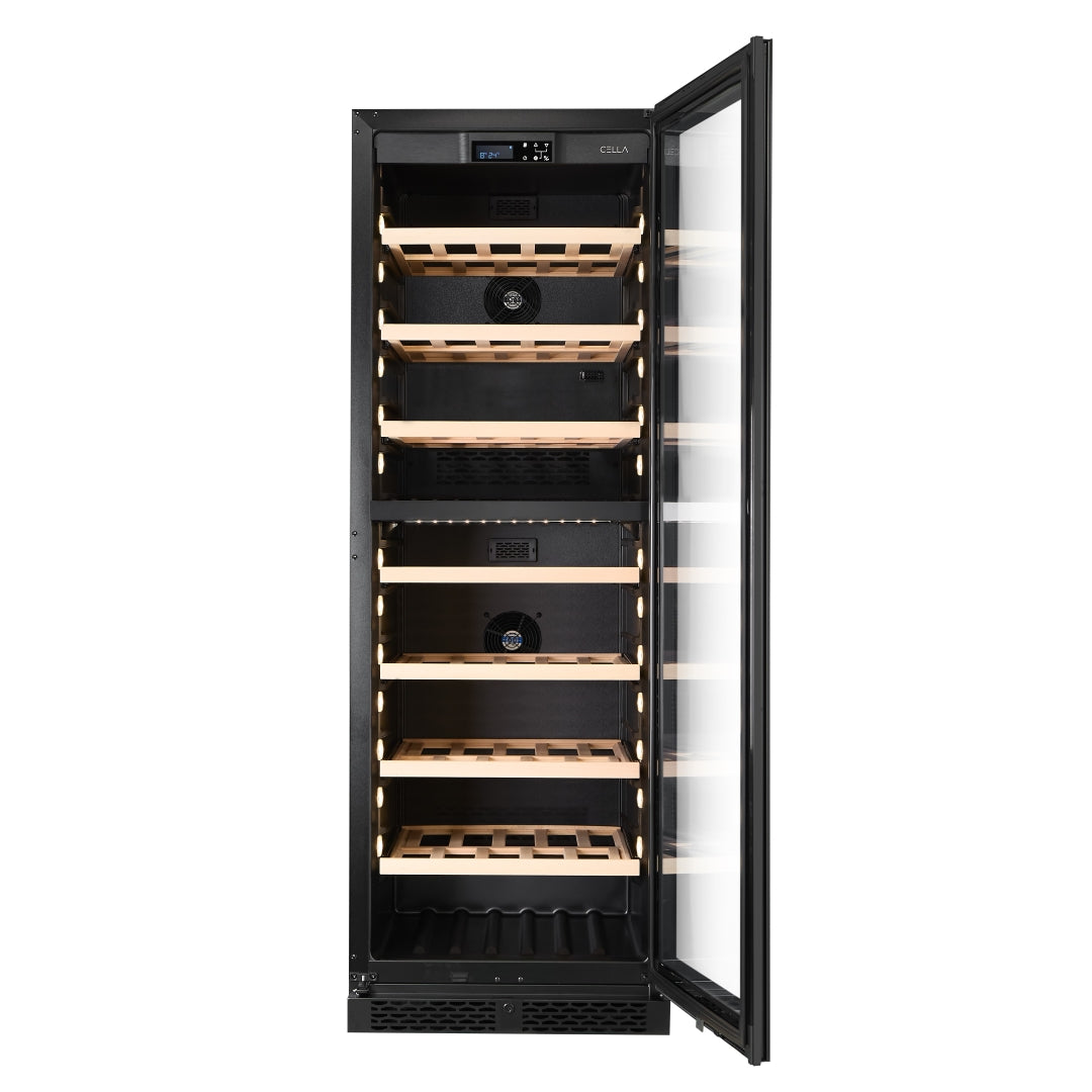 W154D-BLACK - 154 Bottle Wine Fridge