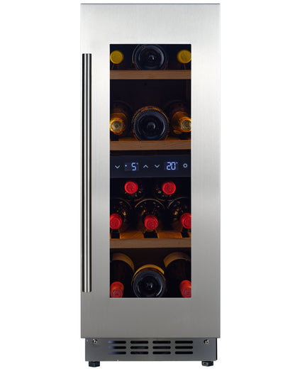 W34B-TO - Nevera para vinos con sistema Push 2 Open - 36 botellas - Cristal negro