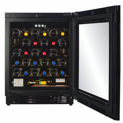 W30PANEL-TO - 450 mm diep - Wijnkoelkast voor inbouw - 33 flessen - Push2open