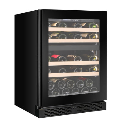 W39D-BLACK - Nevera para vino con capacidad para 39 botellas