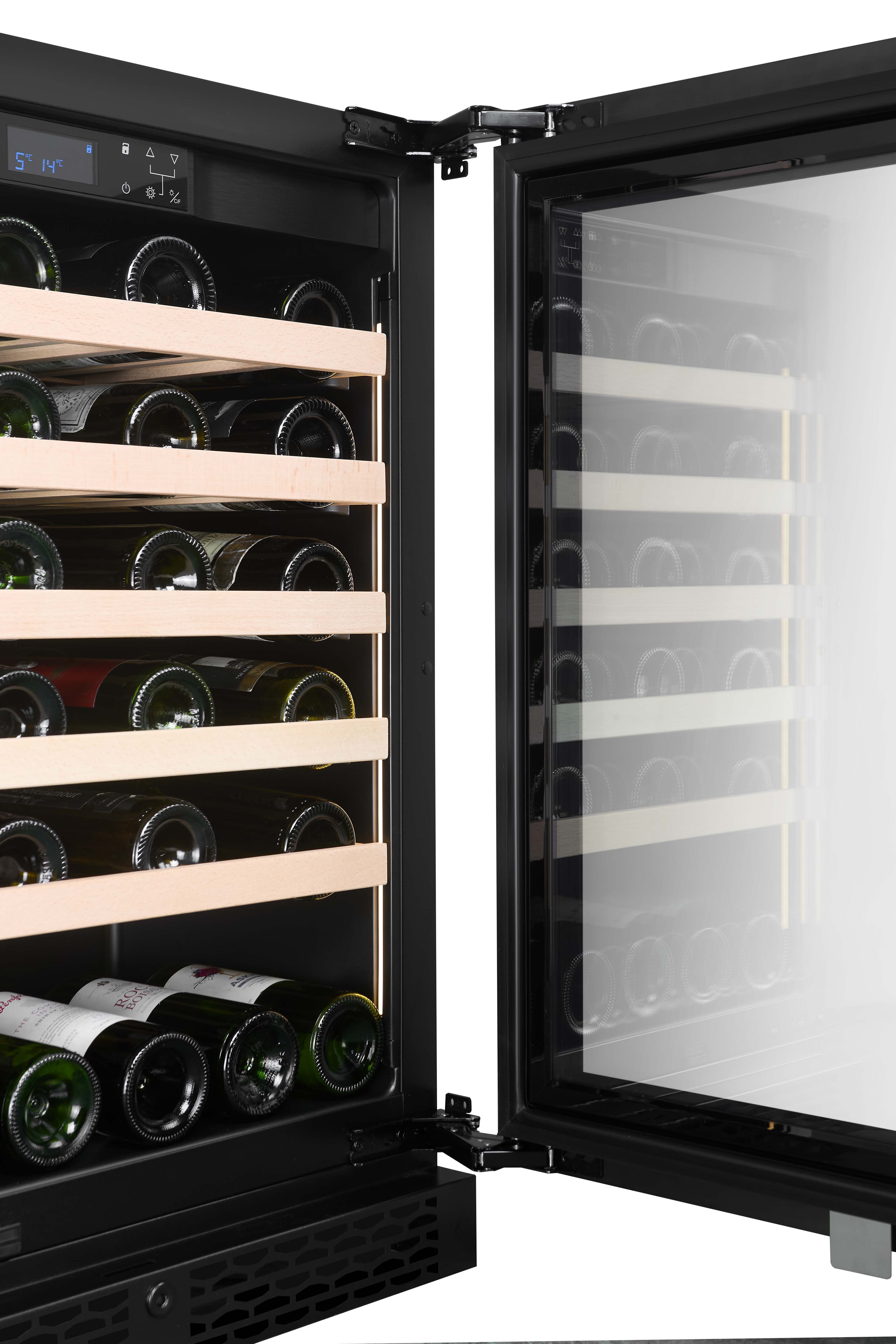 W46S-BLACK - 46 Bottle Wine Fridge