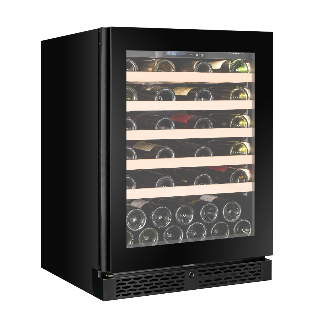 W46S-BLACK - Nevera para vino con capacidad para 46 botellas