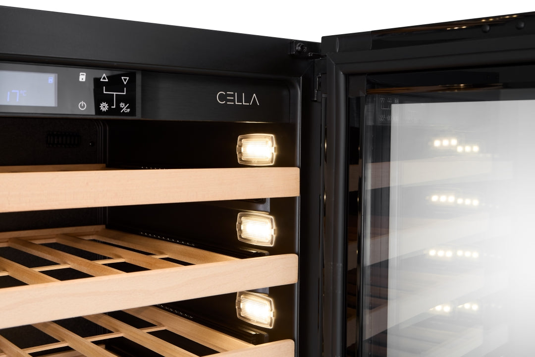 W46S-BLACK - 46 Bottle Wine Fridge