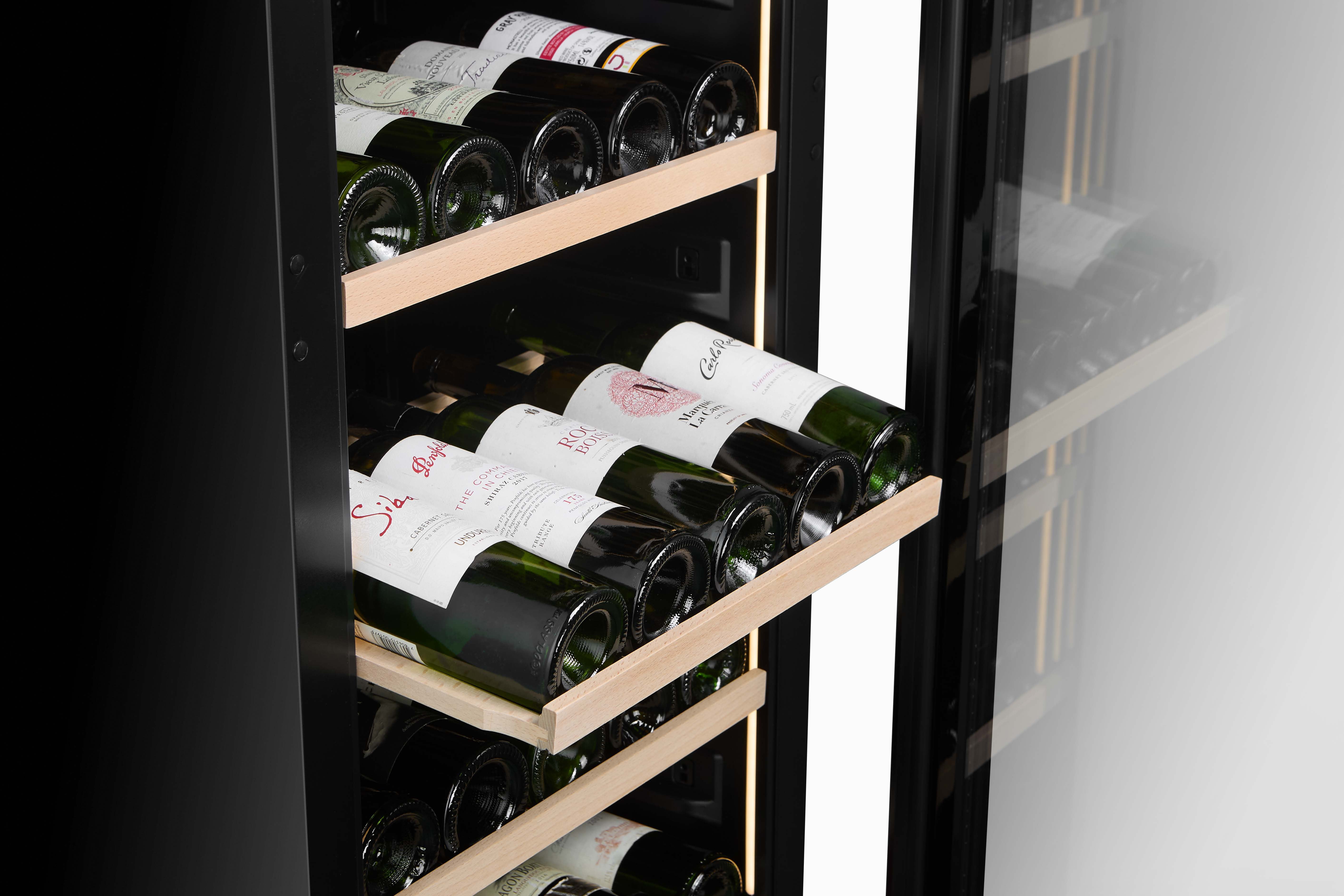 W82S-BLACK - 74 bottle Wine Fridge