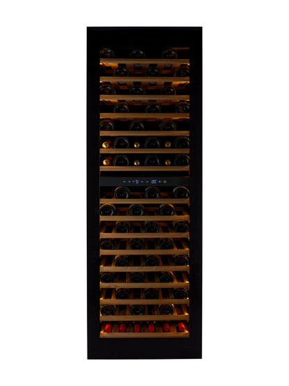 W96B-TO - Nevera para vinos integrada Push 2 Open - 255L - Cristal negro
