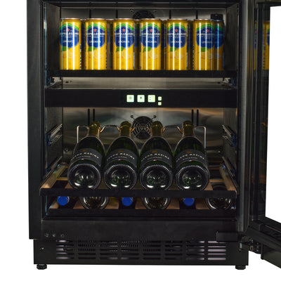 WBV36PANEL-TO - Drankkoelkast, geschikt voor paneelmontage - 22 flessen/44 blikjes - Push2open
