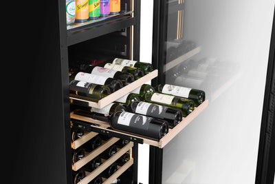 WBV93D-BLACK - Drankkoelkast van 318 liter (wijn en dranken)